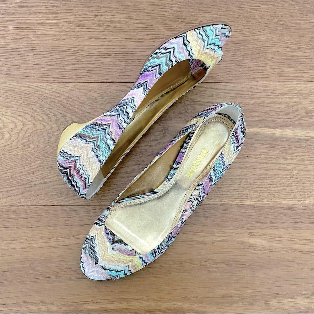 MISSONI Peep Toe Flats US8.5